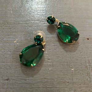 Green earrings